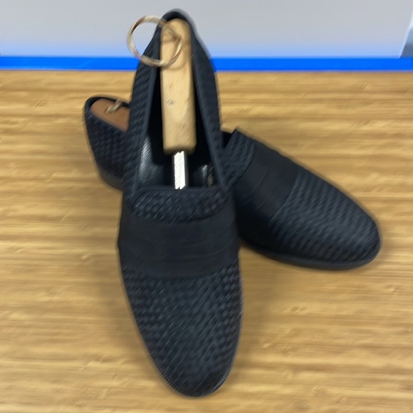 Men\'s Black Woven Tuxedo Shoes